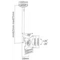 SBOX Ceiling mount for TV CPLB-28S