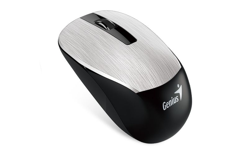 GENIUS NX-7015/Kancelářská/Optická/1 600 DPI/Bezdrátová USB/Stříbrná