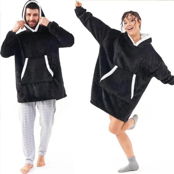 Mikinová deka 4L 10793b Black