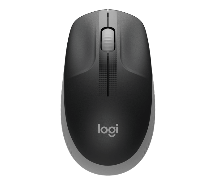 Logitech M190/Kancelářská/Optická/1 000 DPI/Bezdrátová USB/Šedá