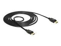 Kabel DisplayPort - DisplayPort (M) do DisplayPort (M) - DisplayPort 1.2a - 1.5 m - podporuje 4K - černá