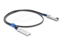 Delock - Kabel pro prímé pripojení 25GBase - SFP28 (M) do SFP28 (M) - 1 m - 4.5 mm - diaxiální - IEEE 802.3by - pasivní - cerná