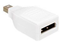 Adaptér DisplayPort - Mini DisplayPort (M) do DisplayPort (F) - bílá