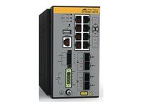 Allied Telesis AT IE360-12GTX - Přepínač - průmyslový - L3 - řízený - 8 x 10/100/1000 + 2 x gigabitů SFP + 2 x 10 Gigabit SFP+ - lze montovat na konzolu DIN, pro připevnění na zeď - kompatibilní s TAA