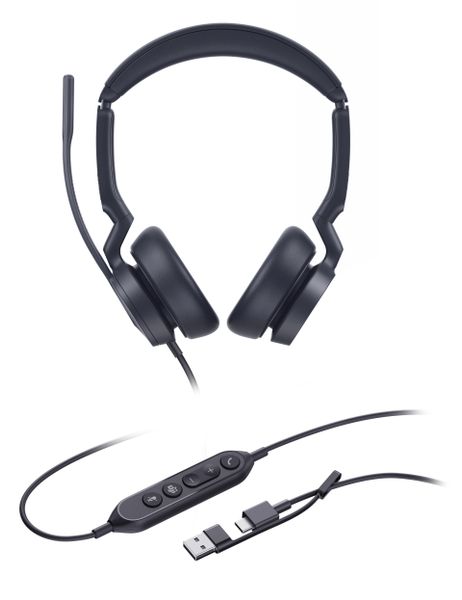 Yealink UH46 Dual UC USB-C/A, náhlavní souprava