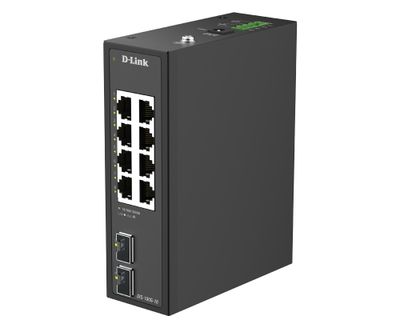D-Link DIS-100G-10 10-Port Gigabit Industrial Unmanaged Switch with 2 x SFP Ports