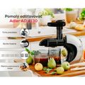 ADLER AD 4130, Odšťavňovač/Juicer 150W, černý