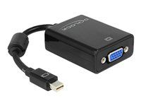 Adaptér DisplayPort - Mini DisplayPort (M) do HD-15 (VGA) (F) - 18 cm - černá