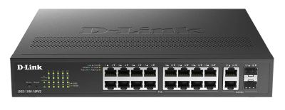 D-Link DGS-1100-18PV2 16-port Gigabit PoE+ switch