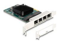 PCI Express x4 Card to 4 x RJ45 Gigabit