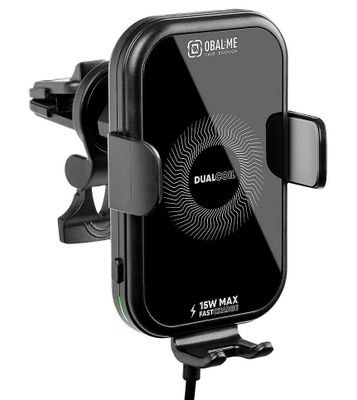 OBAL:ME GravCharger Bezdrátový Nabíjecí Držák do Auta 15W Black