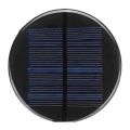 Solární panel mini 5V/110mA, polykrystalický, průměr 90mm