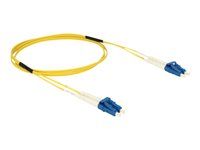 Síťový kabel - jednoduchý režim LC (M) do jednoduchý režim LC (M) - 1 m - optické vlákno - 9 / 125 mikron - OS2 - neobsahuje halogen - žlutá