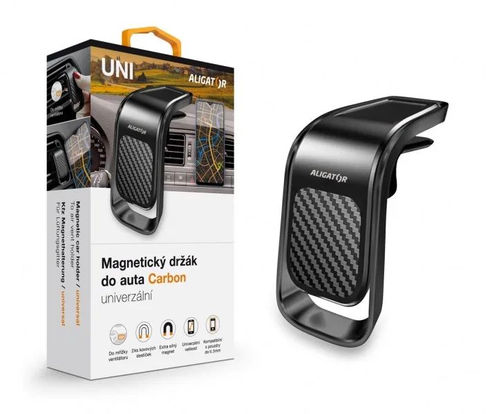 ALIGATOR Magnetický držák do auta HA15 Carbon, univerzální