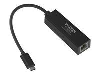 Síťový adaptér - USB-C 3.1 - Gigabit Ethernet x 1 - černá
