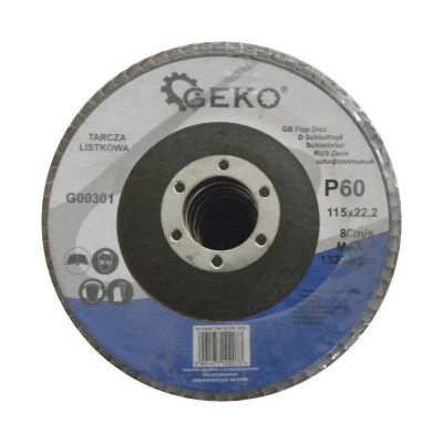 Kotouč na kov lamelový 115mm P60 GEKO G00301