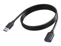 Vision - Prodlužovací šnura USB - USB typ A (F) do USB typ A (M) - USB 3.0 - 2 m - cerná
