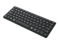 Klávesnice - kompaktní, pro více zařízení, antibakteriální - bezdrátový - Bluetooth 5.1 - QWERTY - britská - černá - B2B