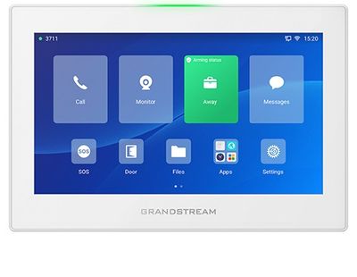Grandstream GSC3574 SIP interkom a řídicí stanice, 7" dotyk.obrazovka, Wi-Fi 6, BT, 6 SIP účtů, bílý