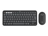 Sada klávesnice a myši - bezdrátový - Bluetooth LE - QWERTZ - německá - tonal graphite