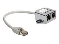 Rozdělovač Ethernet 100Base-TX - RJ-45 (M) do RJ-45 (4 piny) (F) - 15 cm