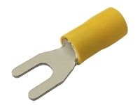 Vidlička 4.3mm, vodič 4.0-6.0mm žlutá