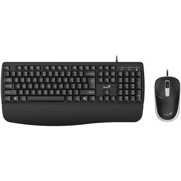 GENIUS KM-123, Klávesnice + myš, USB-A, černá