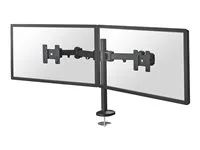 Montážní sada - plný pohyb - pro 2 LCD displeje - černá - velikost obrazovky: 10"-27" - průchodka, upevnitelné na stůl
