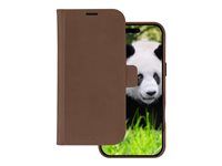 Pouzdro s klopou pro mobilní telefon - kompatibilita s MagSafe - kůže full-grain - dark tan - pro Apple iPhone 16 Plus