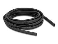 Plastic cable protection conduit in oval