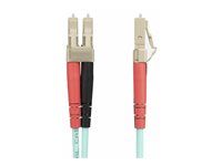 Startech 25m (82ft) LC/UPC to LC/UPC OM4 Multimode Fiber Optic Cable, 50/125µm LOMMF/VCSEL Zipcord Fiber, 100G Networks, Low Insertion Loss, LSZH Fiber Patch Cord - Patch kabel - LC/UPC multi-mode (M) do LC/UPC multi-mode (M) - 25 m - 25 m - optické vlákno - duplex - 50 / 125 mikron - OM4 - neobsahuje halogen, až 100 Gbps rychlost prenosu dat - vode - barva