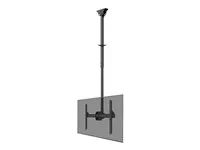 Montážní sada (stropní montáž) - plný pohyb - pro plochý panel - ocel - černá - velikost obrazovky: 37"-70"