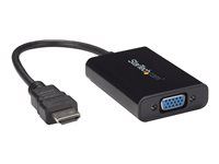 1920x1080 - Video adaptér - HDMI s piny (male) do HD-15 (VGA), mini jack, Micro USB typ B se zdířkami (female) - 25 cm - černá - podpora 1080p, aktivní - pro P/N: DK30CH2DEP, DK30CH2DEPUE, MST30C2DPPD