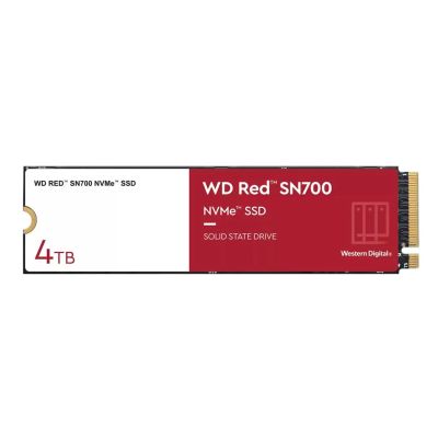 QNAP WD, SSD, Red SN700, PCIe NVMe Gen3, M.2 2280, 4TB, WDS400T1R0C
