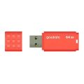 Flash disk GOODRAM USB 3.0 64GB bílo-oranžový