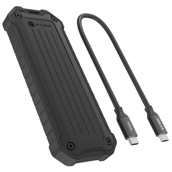 RAIDSONIC ICY Externí box M.2 NVMe/SATA, černý