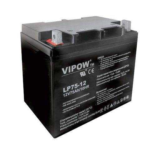 Olověný akumulátor 12V 75Ah VIPOW BAT0224