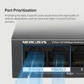 MERCUSYS MS106P, 6-Port 100 Mbps Desktop Switch