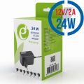 GEMBIRD EG-MC-009, Univerzální AC/DC Adaptér 24W/2A