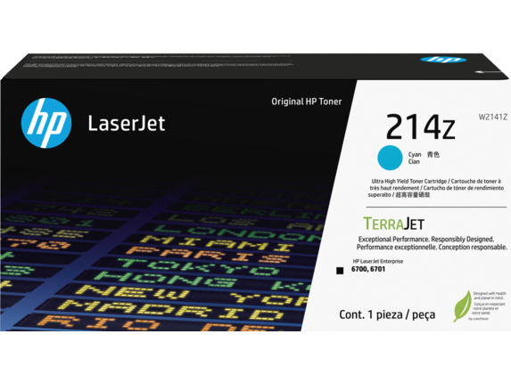 HP W2141Z, cyan toner. kazeta HP LaserJet 214Z