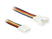 Prodlužovací kabel větráku - 4-pinová PWM (pulsně šířková modulace) (M) do 4-pinová PWM (pulsně šířková modulace) (F) - 30 cm