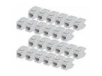 Konektor keystone - 180°, 110 punch down - CAT 6 - UTP - RJ-45 - bílá - kompatibilní s TAA (balení 24)