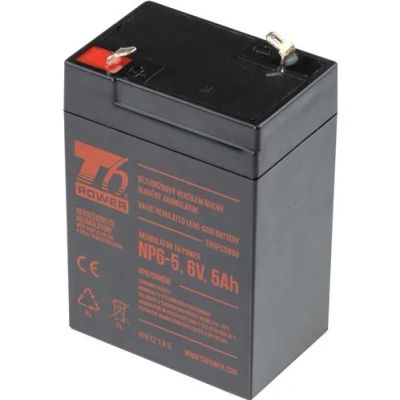 T6 POWER Akumulátor pro UPS, NP6-5, 6V, 5Ah