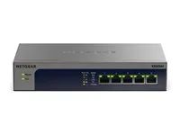 NETGEAR XS505Mv2 - Prepínac - nerízený - 5 x 100/1000/2.5G/5G/10GBase-T - desktop, pro pripevnení na zed