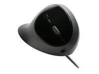 Myš - ergonomický - 5 tlačítka - kabelové - USB - černá - maloobchod
