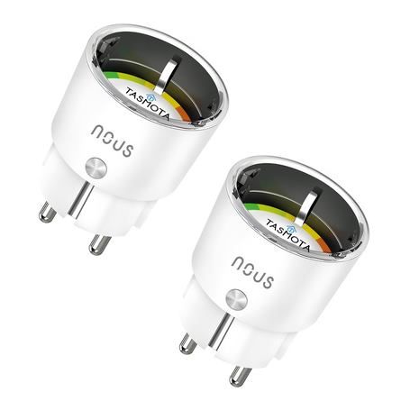 NOUS A1T, TASMOTA Smart Zásuvka, 16A, Schuko, 2ks