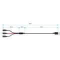 CONNECT IT Wirez 3v1, kabel USB 2.0/Ligh+mUSB+C