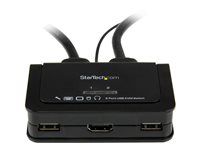 USB Powered KVM with HDMI - Dual Port HDMI KVM Switch (SV211HDUA) - Přepínač KVM / audio - 2 x KVM / zvuk - 1 místní uživatel - desktop