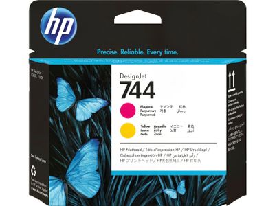 HP 744 Tisková hlava, purpurová a žlutá, F9J87A