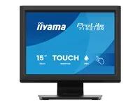 iiyama ProLite T1531SR-B2S - LED monitor - 15" - dotyková obrazovka - 1024 x 768 @ 75 Hz - VA - 350 cd/m² - 2500:1 - 18 ms - DDC2B - reproduktory - matná čerň